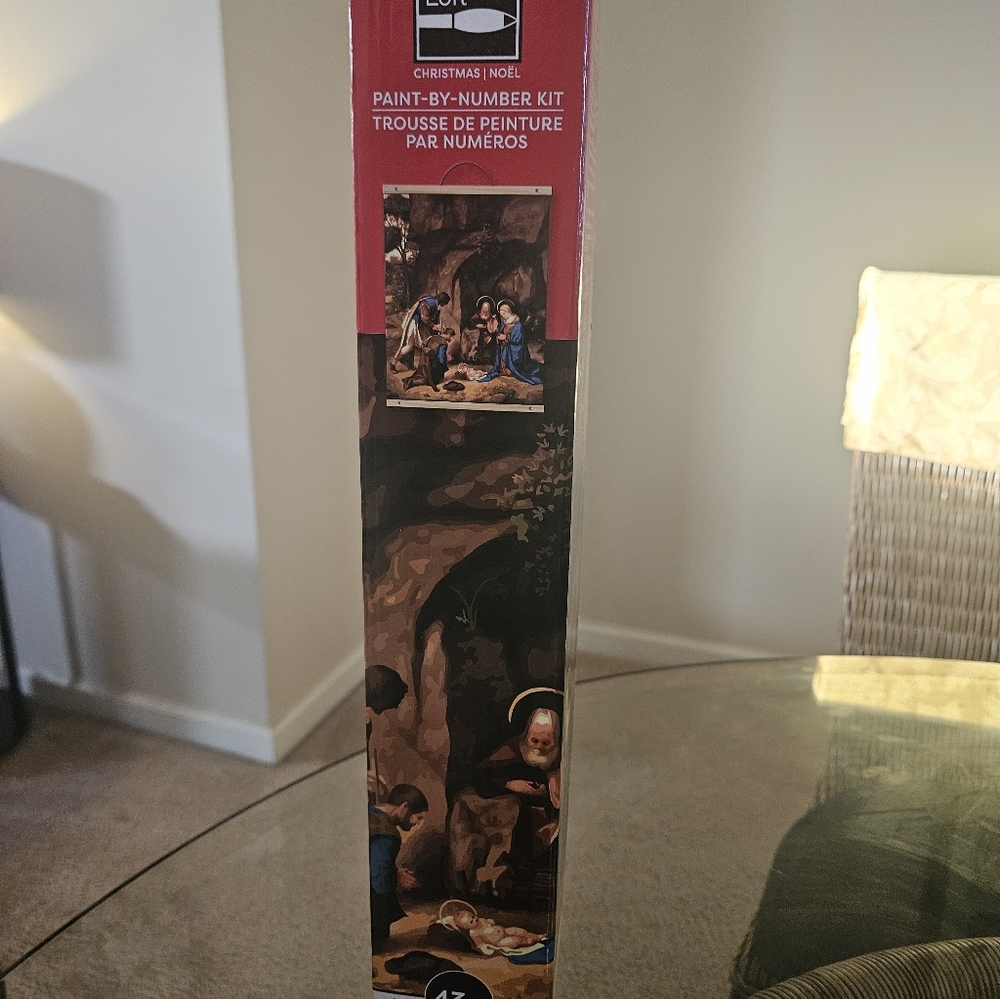 ARTIST'S LOFT baby of Bethlehem Paint By Number Kit 16x20" NEW IN BOX - Picture 3 of 6